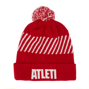 Kids Red Pom Pom Beanie